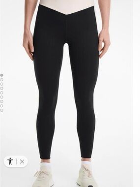 High-Rise Black  and cream Performance Leggings